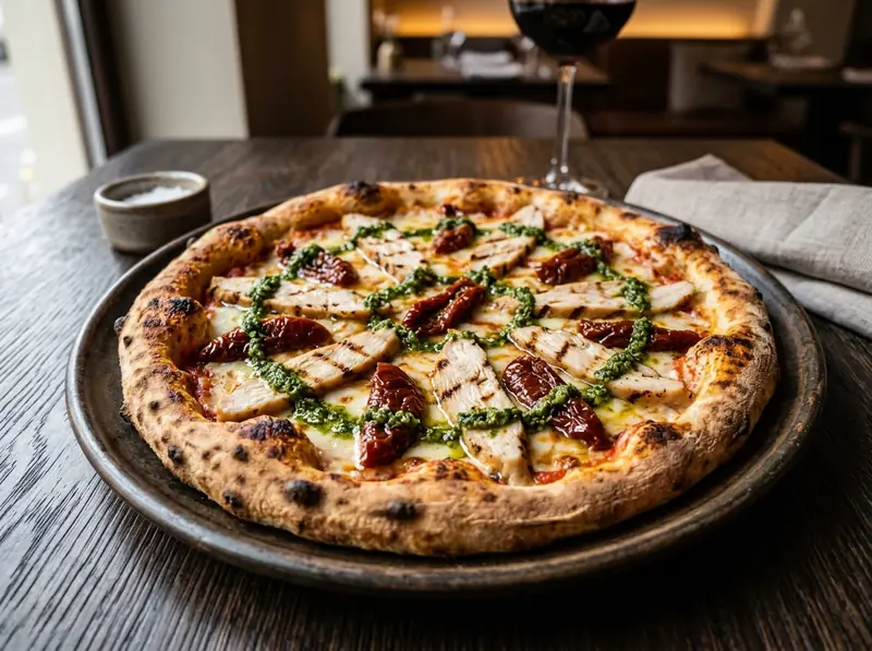 Pizza med kyckling – The Father Sportbar & Restaurang, Årjäng